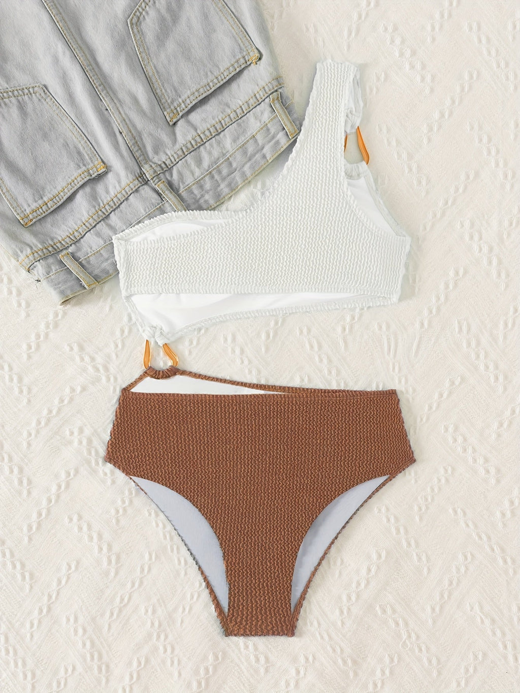 Elegantes Damen Ein-Schulter Badeanzug – Komfort sowie Design