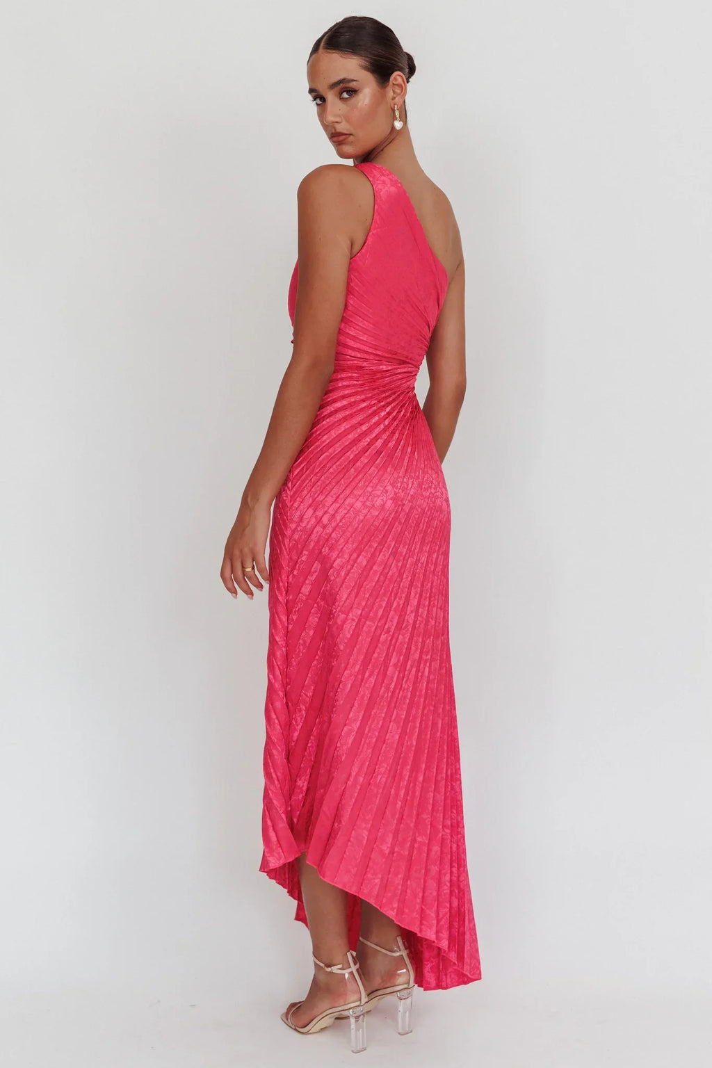 Amelie – Maxikleid mit One-Shoulder-Design und Cut-outs