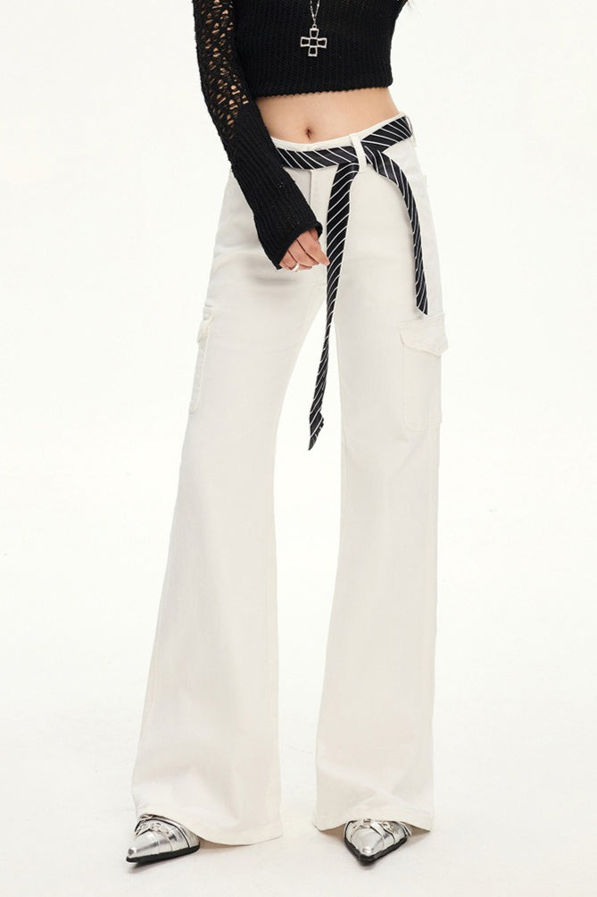 Figurbetonte Jeans in Weiß
