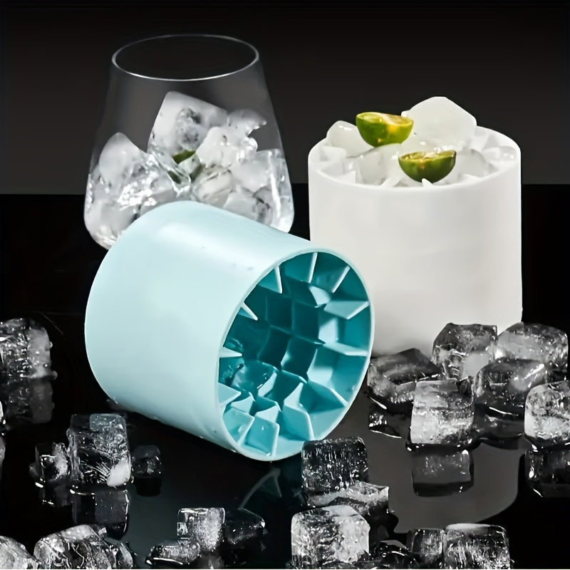 Silikon Zylindrische Eisform mit Herausnehmbarem Eisbehälter für Kalte Getränke