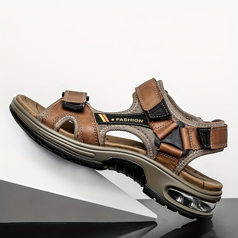 Premium Herren Leder Sandalen – Verstellbar sowie Mit Dämpfung