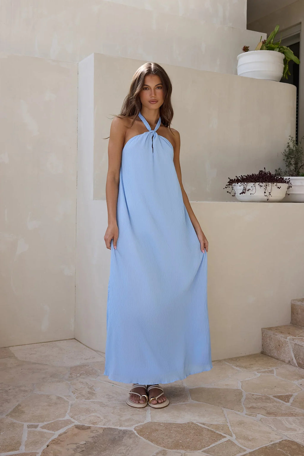 Isle – Maxikleid mit Neckholder