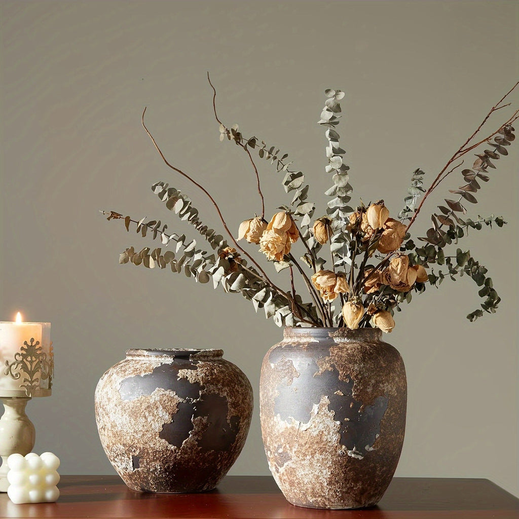 Rustikale Keramikvase – Ideal für Eine Zeitlose Atmosphäre in deinem Zuhause