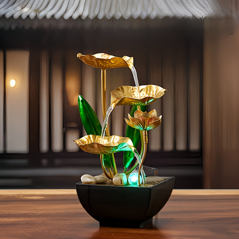 Serene Lotus Innenbrunnen – Beruhigend sowie Stimmungsvoll
