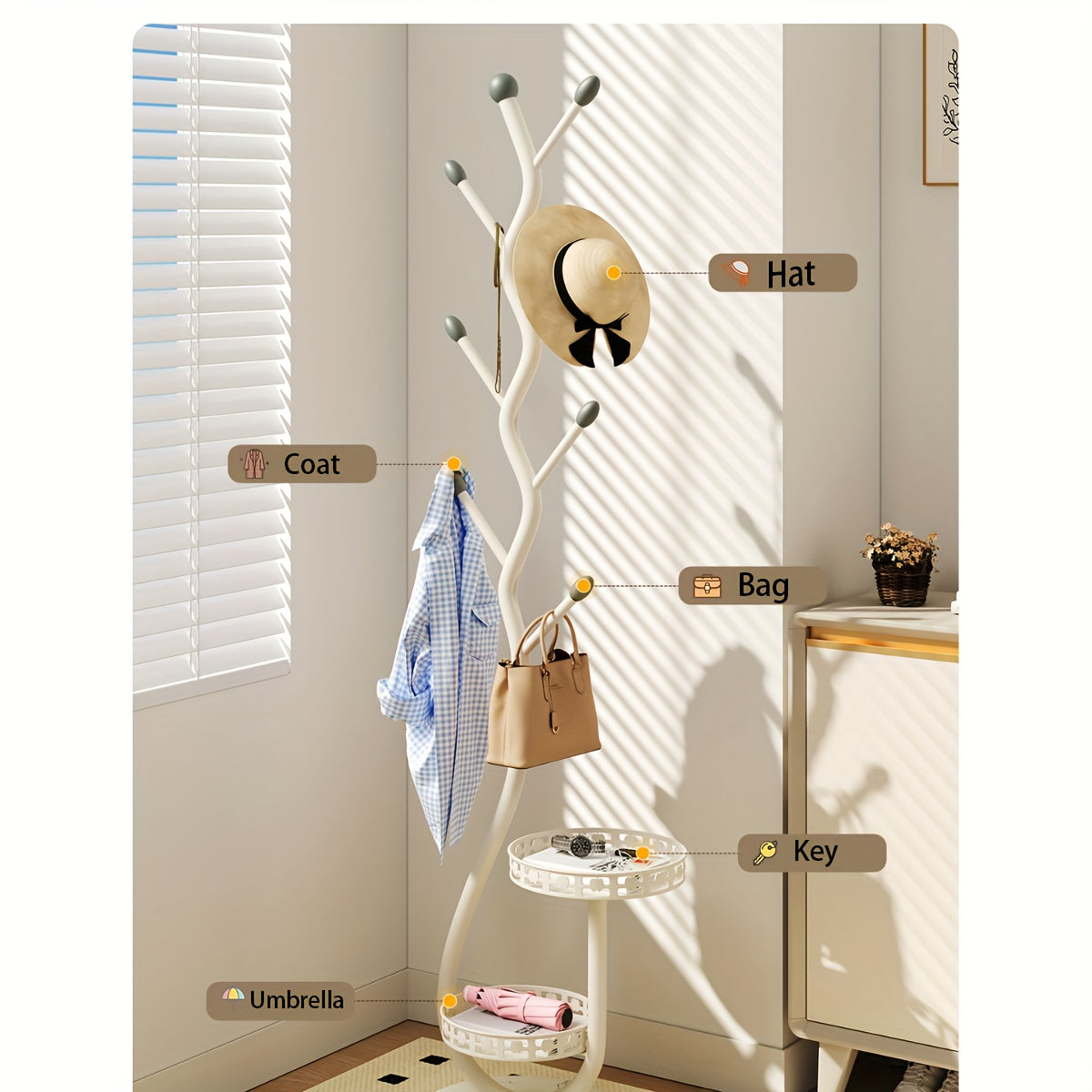 BranchLine Stehende Garderobe – Smart und Elegant Aufbewahren