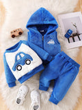 Zoomer Baby Set: Niedliche Auto-Stickerei für die kühleren Tage