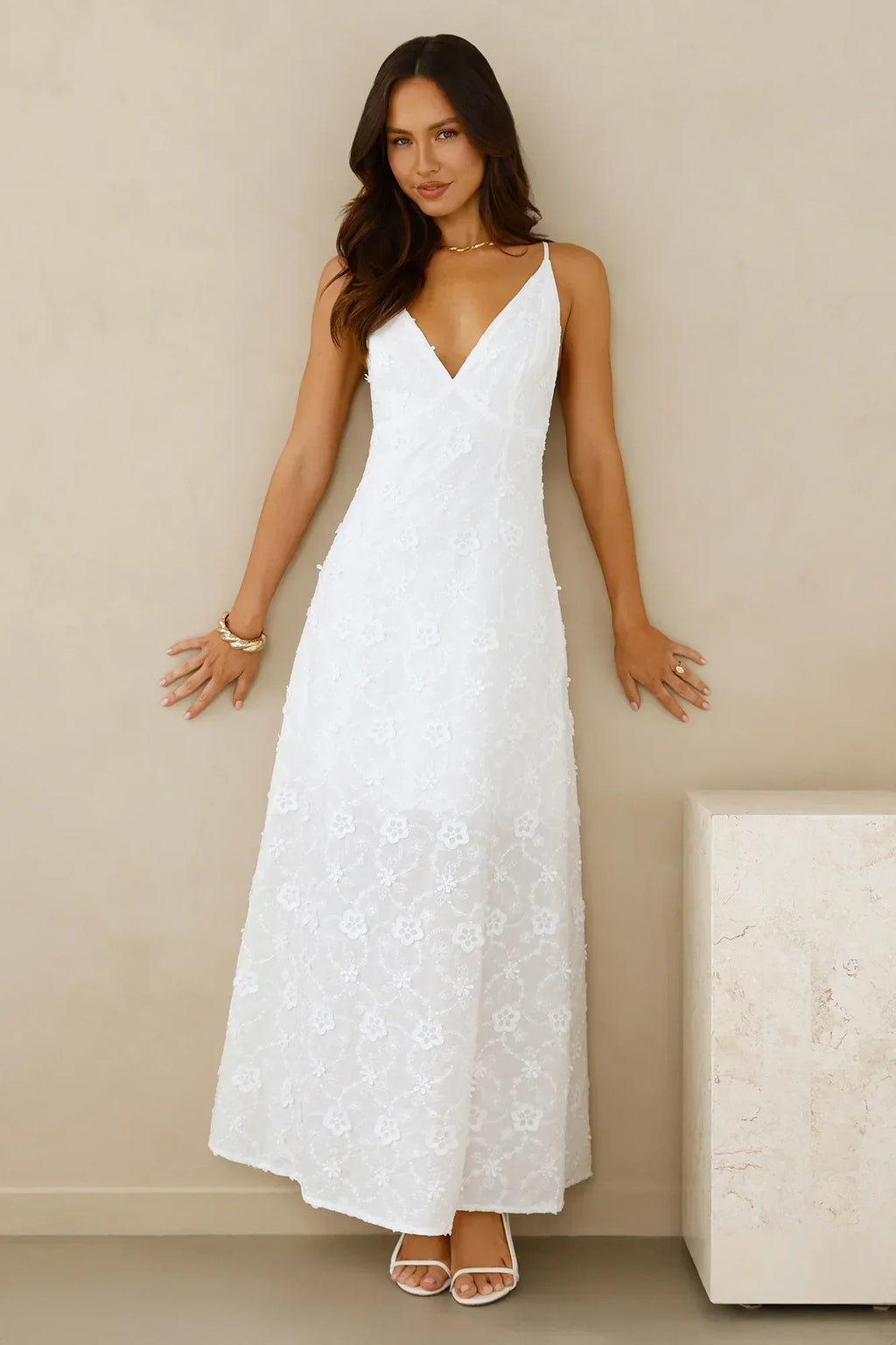 Soft – Maxikleid mit Stickerei