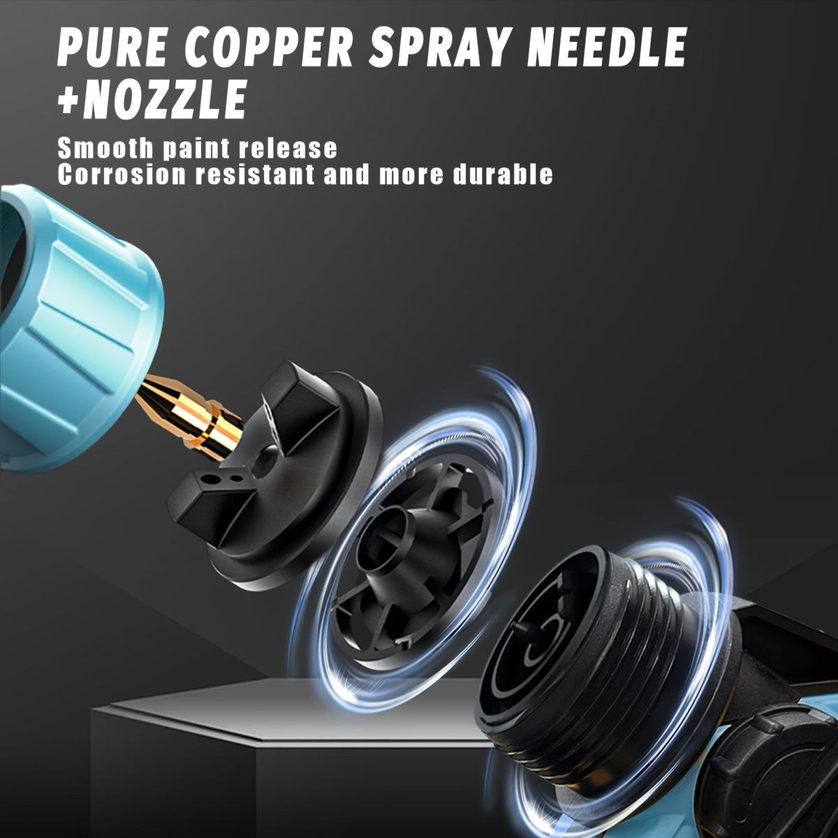 ProSpray Farbsprüher – Kabellos mit 2 Batterien sowie 1000ml Abnehmbarem Behälter