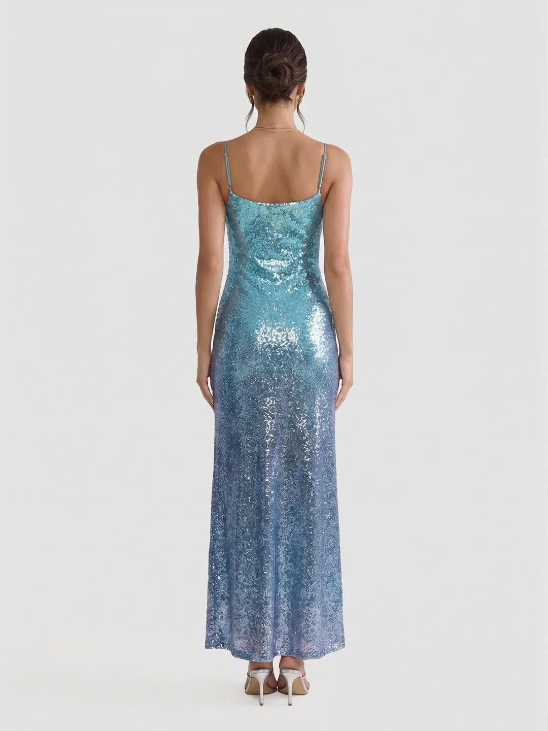 Gradient – Maxikleid mit Pailletten