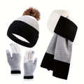 Modisch Winterset - Mütze, Schal und Handschuhe für Kalte Tage