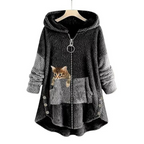 Ultraweicher und warmer Plüsch-Kapuzenpullover