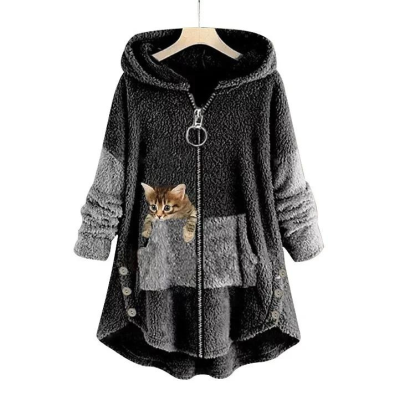 Ultraweicher und warmer Plüsch-Kapuzenpullover