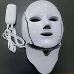 7-Farben LED Gesichts- & Halsmaske: USB wiederaufladbares Hautpflegegerät