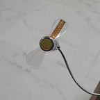 Tragbarer USB LED-Uhrenventilator inklusive Zeitanzeige