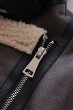 Jacke mit Reißverschluss in Braun