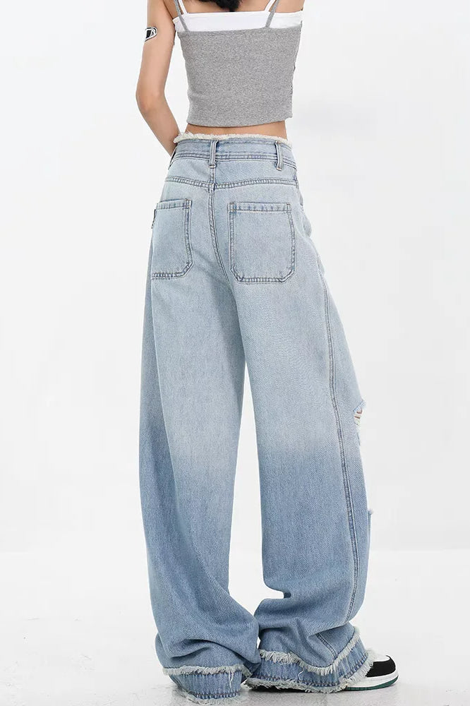 Jeans mit geradem Schnitt
