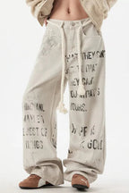 Jeans mit Denim in Aprikose