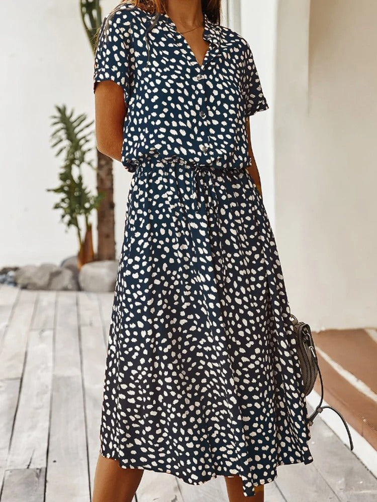 Daniella Midi Kleid – Elegant sowie Leicht für Sonnige Momente