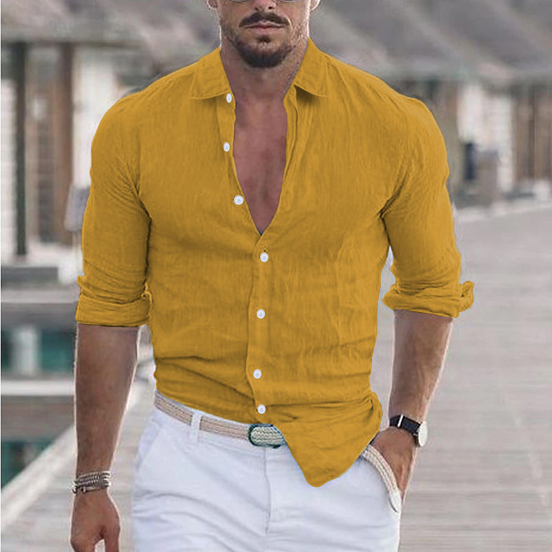Breeze Luxe Leinen Hemd – Frisch und Bequem für Herren
