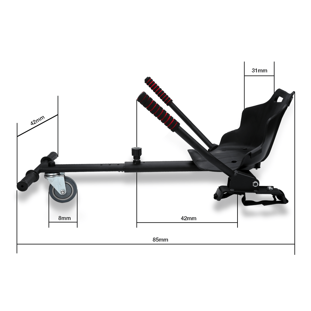 HoverKart Pro – Bequemer sowie Verstellbarer Hoverboard-Sitz
