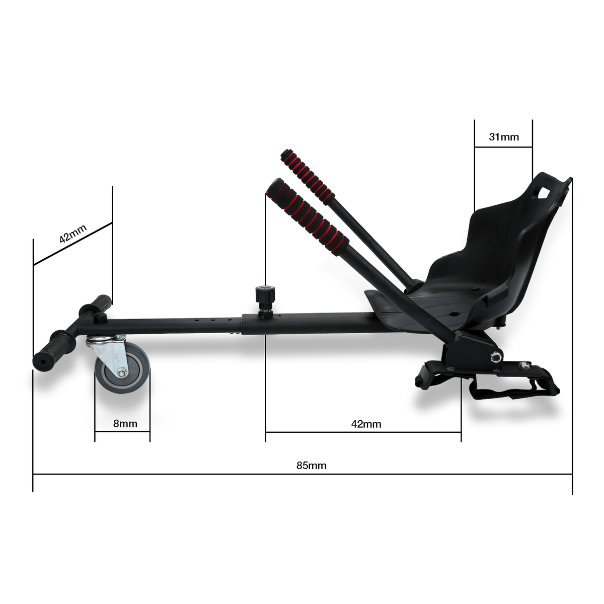 HoverKart Pro – Bequemer sowie Verstellbarer Hoverboard-Sitz