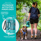 Große Kapazität 74oz Hundewasserflasche: Tragbare Schüssel für Outdoor-Abenteuer