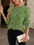 Zara Polka-Dot Pullover – Lässig und Modisch für Damen im Herbst und Winter
