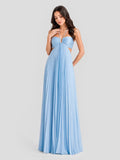Maxikleid mit V-Ausschnitt und Neckholder