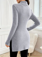 Eleganter Langärmeliger Pullover Mit Schmaler Passform Für Den Herbst