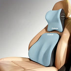 Ergonomisches Autositzkissen-Set – Memory Foam Lenden- sowie Nackenstütze