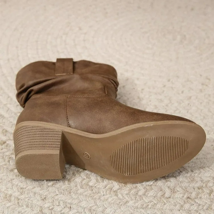 Damen Stiefeletten mit Quasten und Blockabsatz