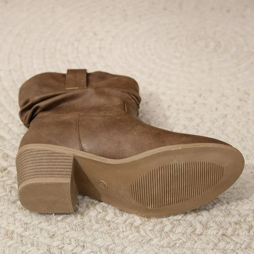 Damen Stiefeletten mit Quasten und Blockabsatz