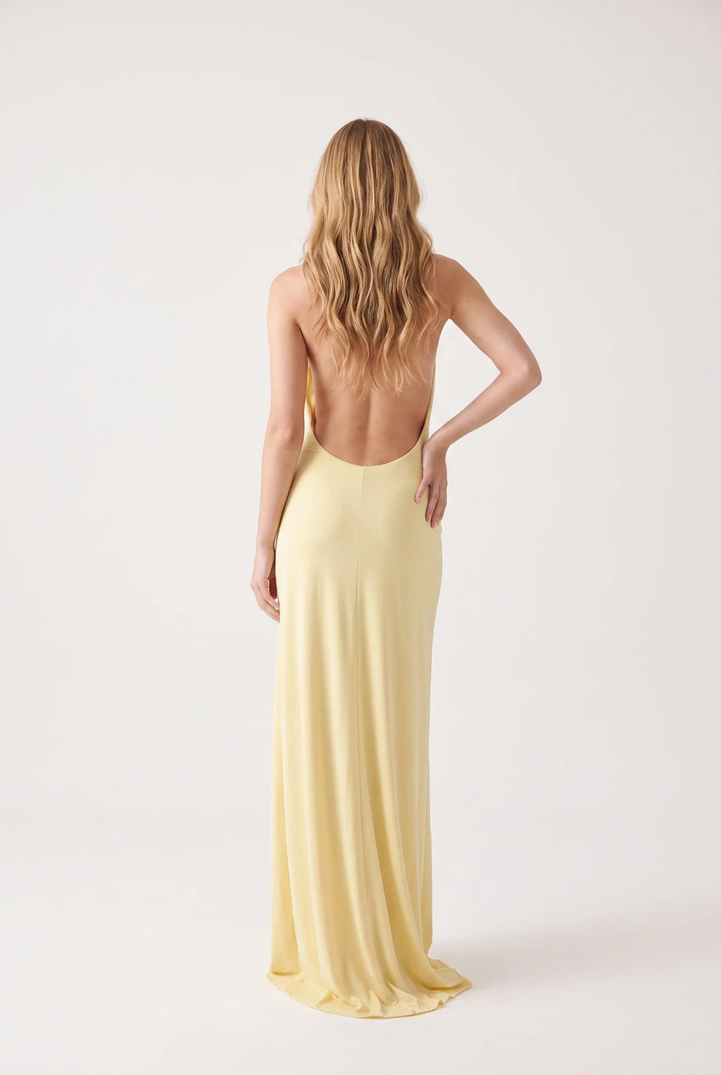 Maxikleid mit Neckholder und offenem Rücken