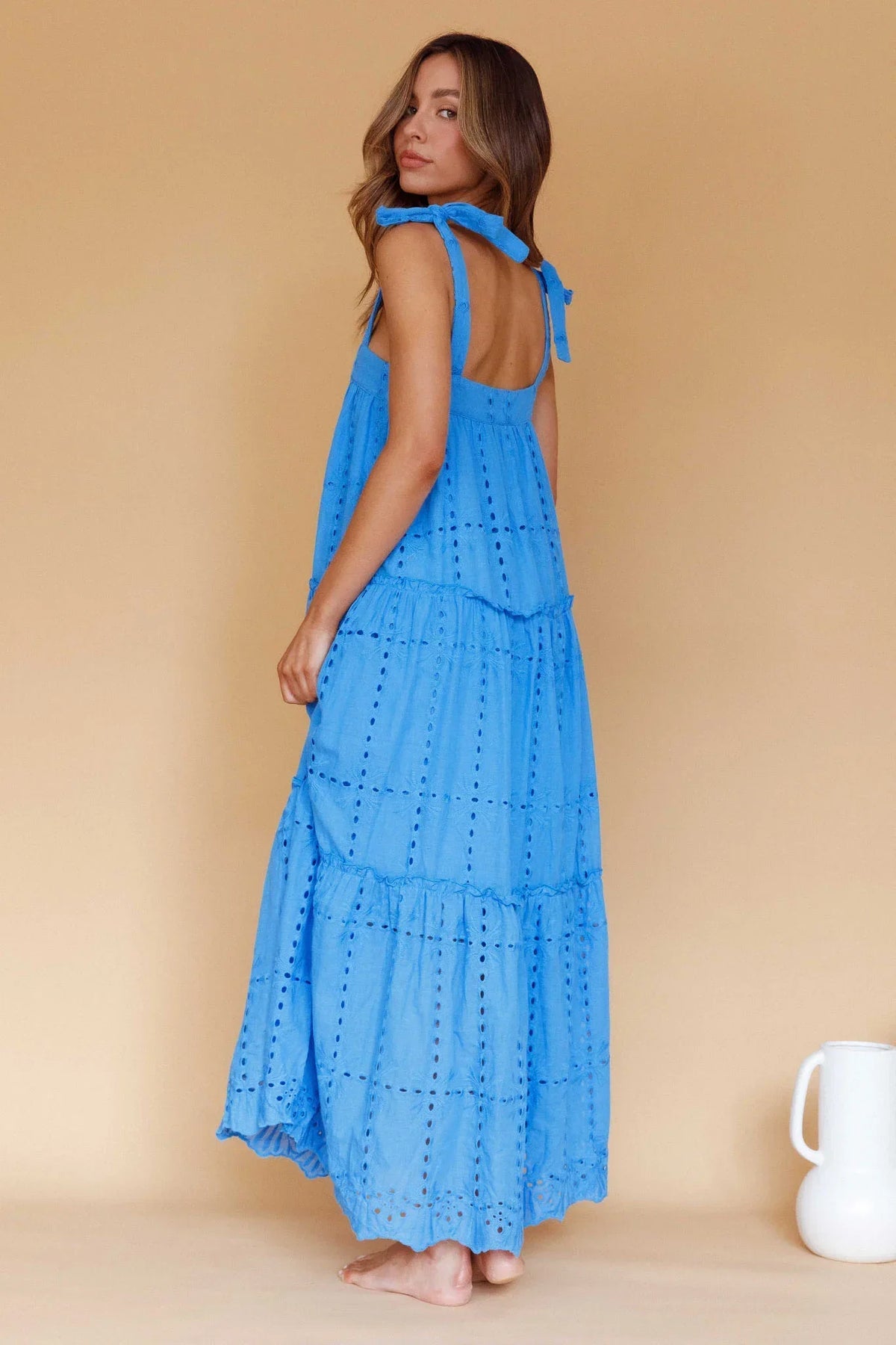 Brynna – Maxikleid mit Stickerei
