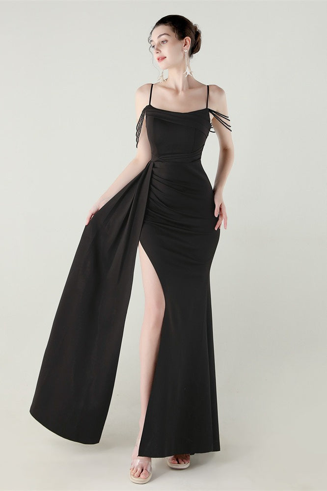 Kleid mit Meerjungfrau-Silhouette und Satinoptik