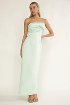 Damen Abendkleid trägerlos mit Drapierung