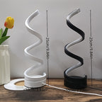 Spiral-LED-Schreibtischlampe: Moderne dimmbare Beleuchtung