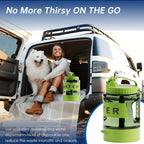 Große Kapazität 74oz Hundewasserflasche: Tragbare Schüssel für Outdoor-Abenteuer