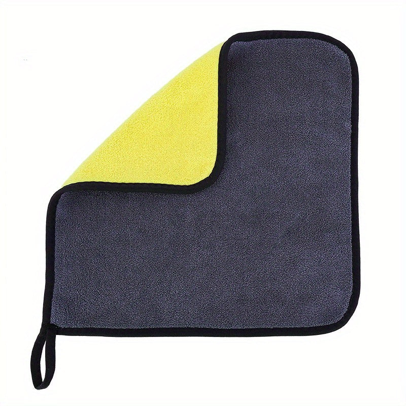 Doppelseitiges Coral-Fleece Auto-Waschhandtuch – Weich sowie Absorbierend für Glanz