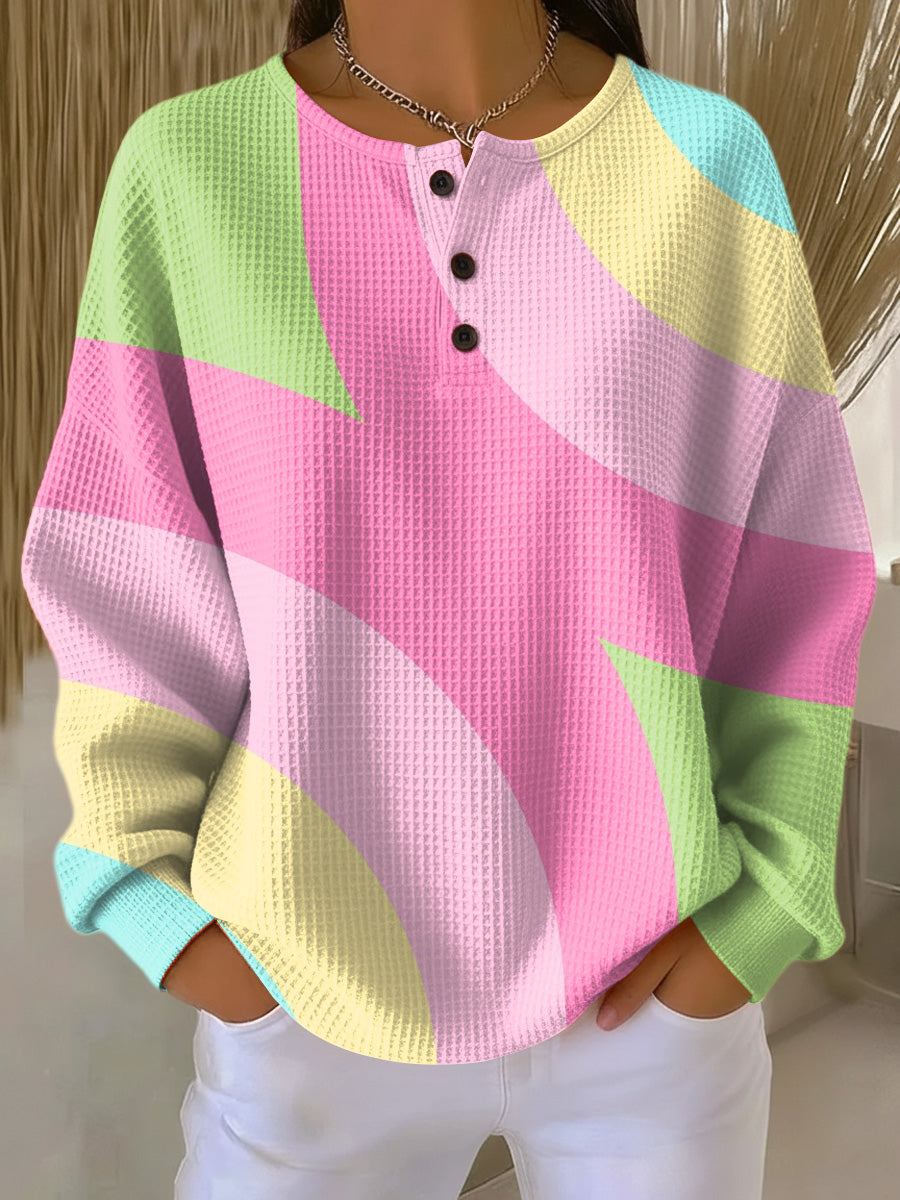 Pullover mit abstraktem geometrischem Muster