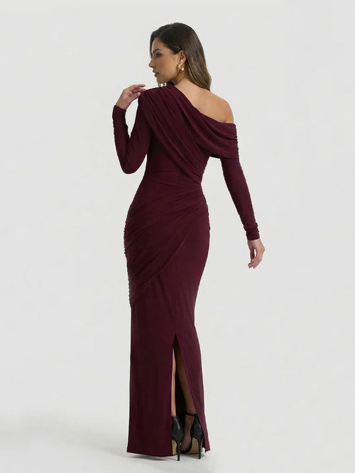 Asymmetric Elegantes Maxikleid