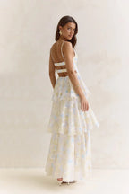 Sweet – Maxikleid mit offenem Rücken und Volants