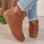 Stiefeletten mit Reißverschluss und Plateau