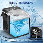 Kompakte Eiswürfelmaschine mit Zwei Eiswürfelformaten sowie Schneller Produktion