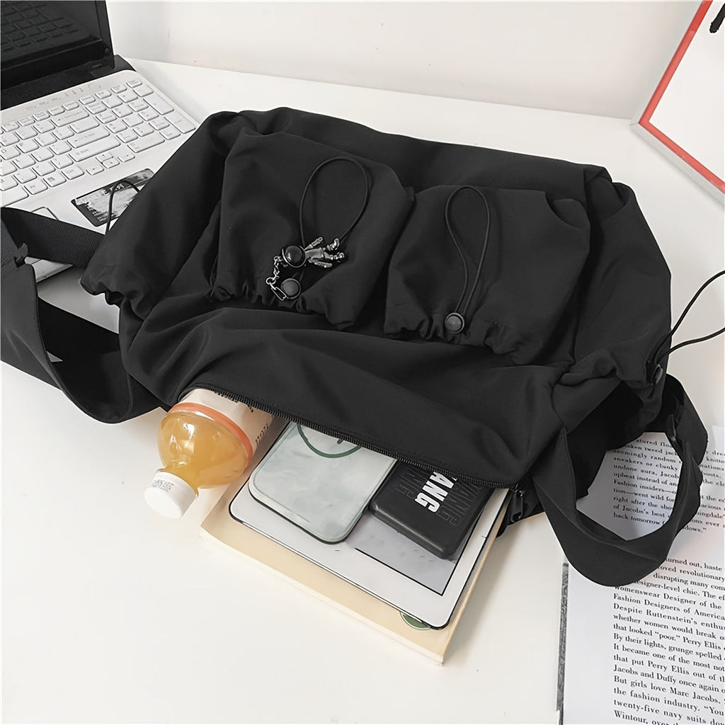 UrbanEase Umhängetasche – Kordelzug Schultertasche inklusive großer Kapazität