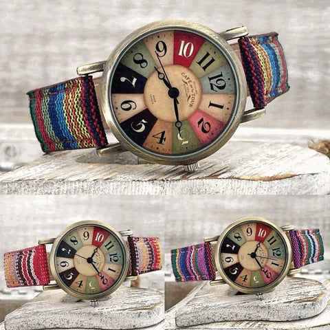 Luna Retro Uhr – Für einen Buntes sowie Verspieltes Styling