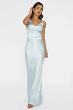 Sitara – Satin-Maxikleid