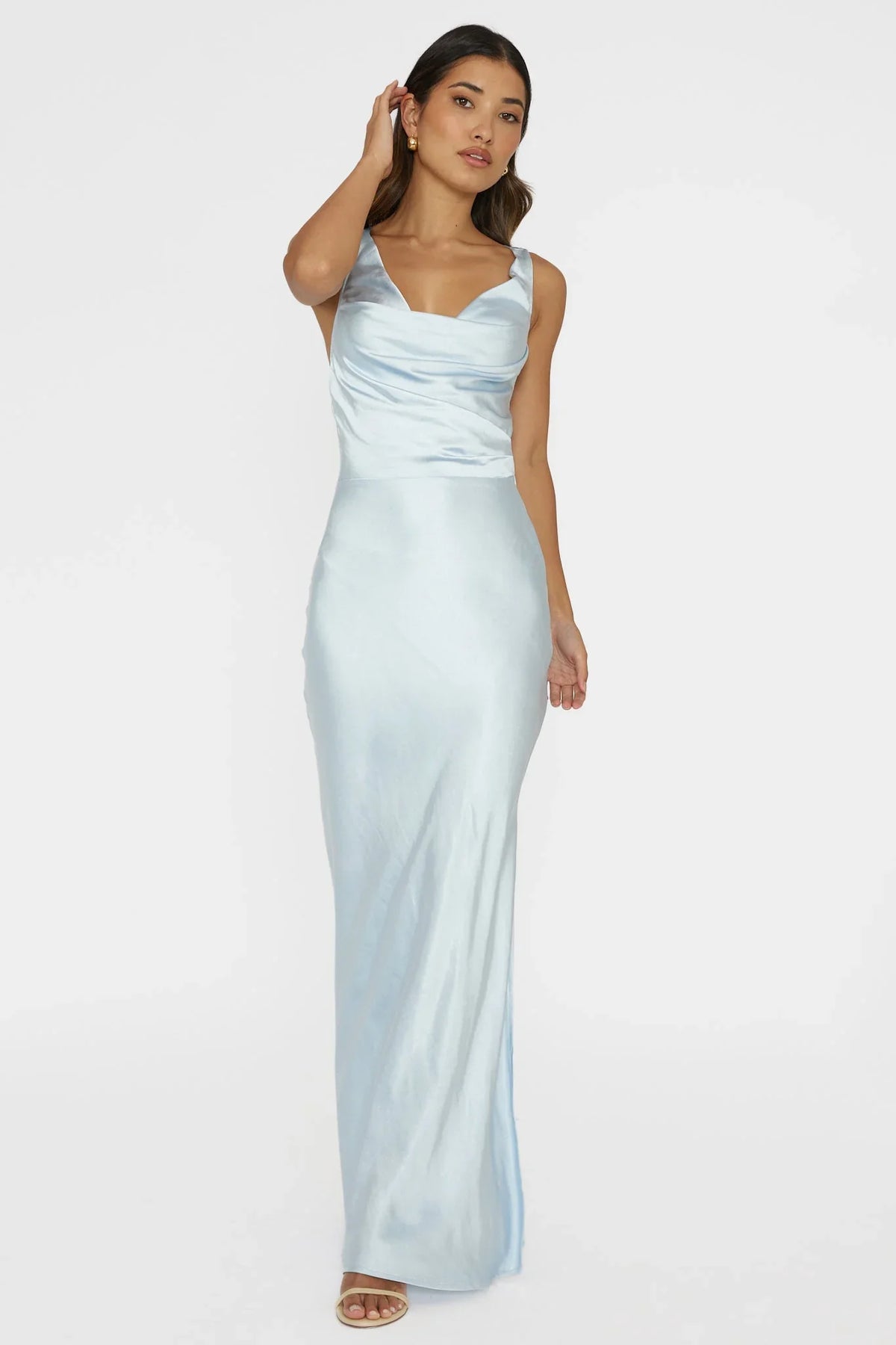 Sitara – Satin-Maxikleid
