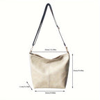 Breite Geometrische Tasche – Große Kapazität Crossbody inklusive Retro-Vibe