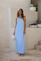 Isle – Maxikleid mit Neckholder